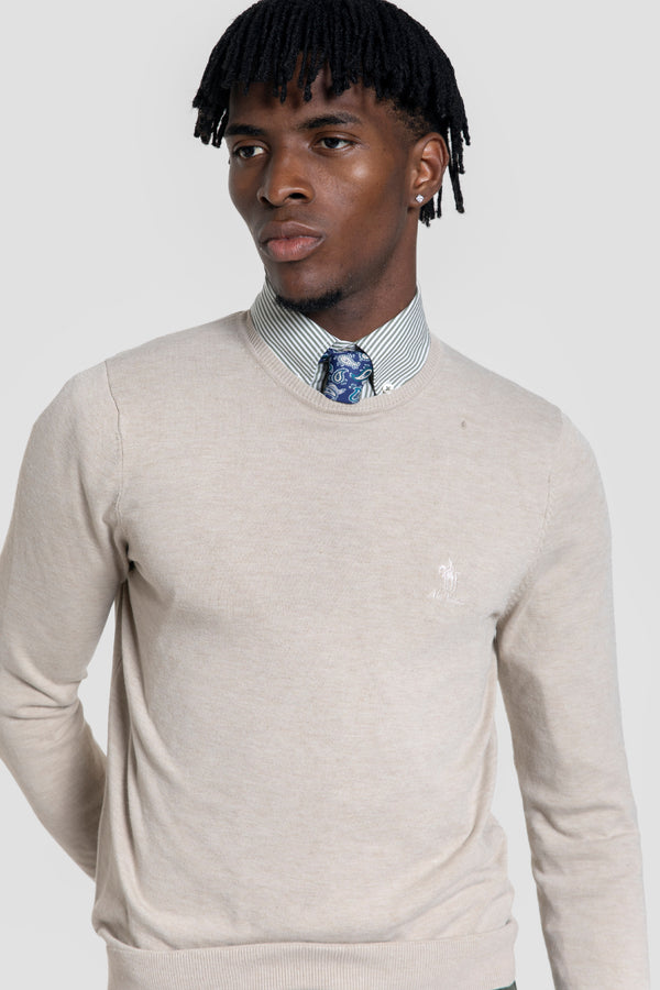 Jersey Cuello Caja Hueso - Raíces