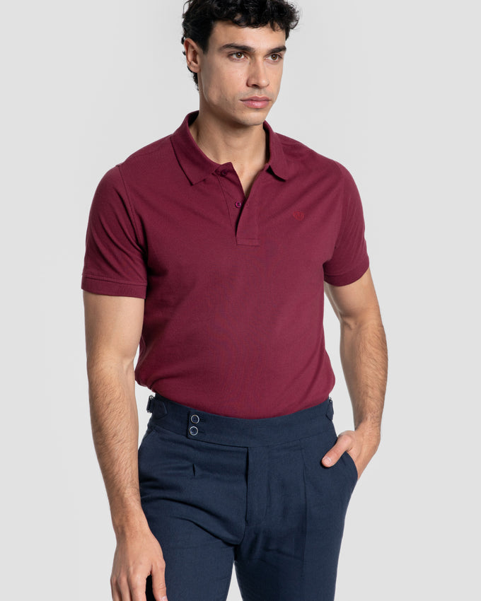 Polo Básico Bordeaux