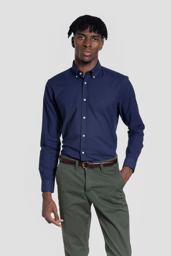 Camisa Oxford Marino