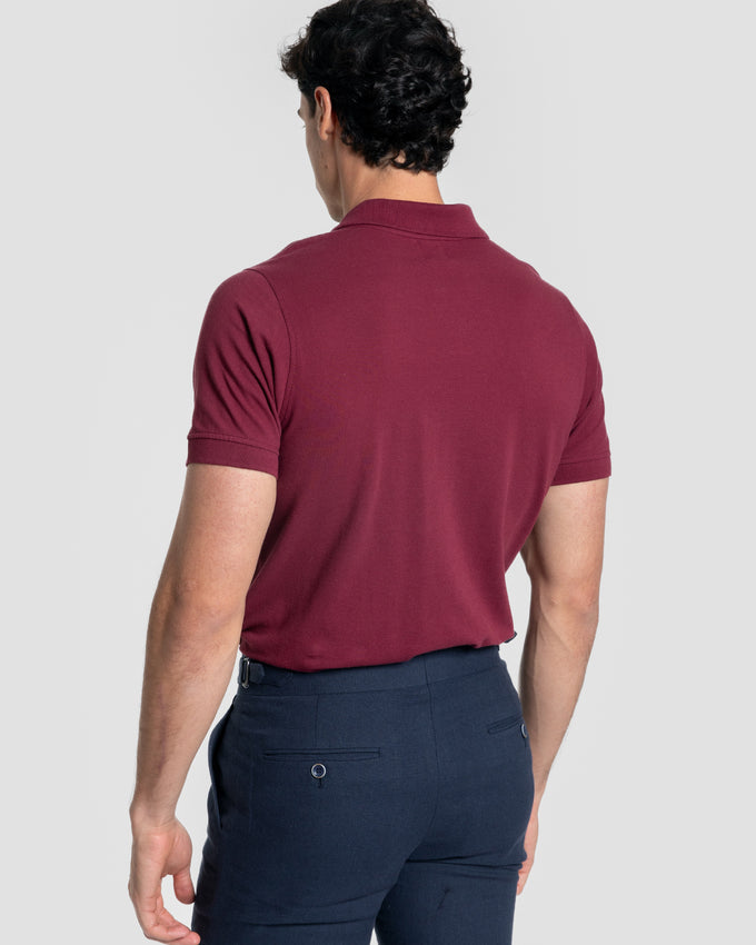 Polo Básico Bordeaux
