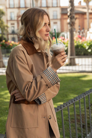 Chaqueta Bolsillo Pana Camel - Huella