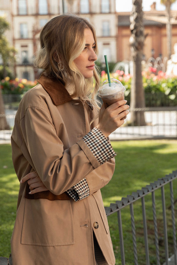 Chaqueta Bolsillo Pana Camel - Huella