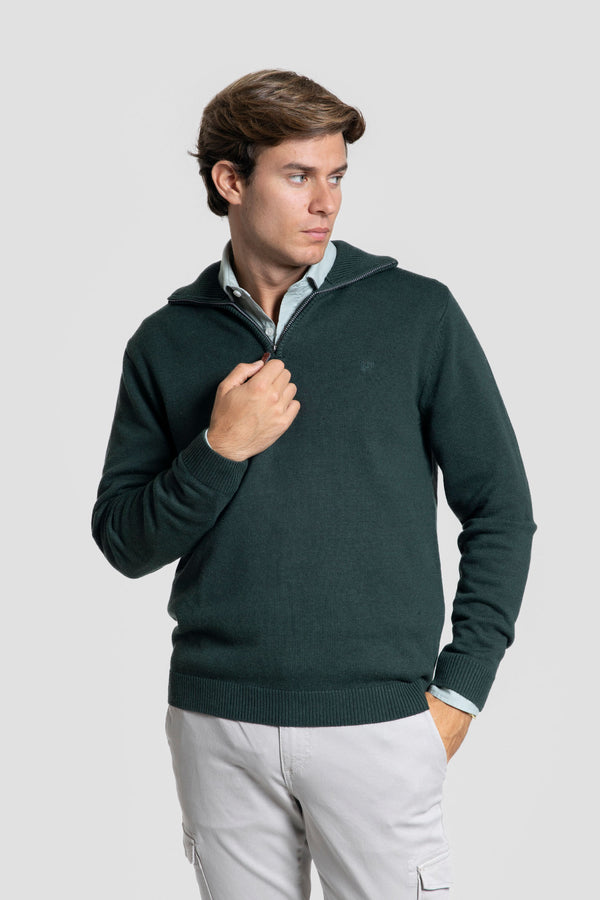 Jersey Cuello Cremallera Botella