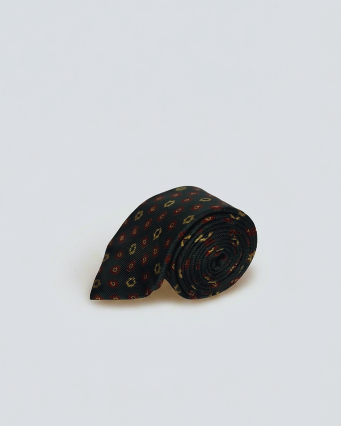 Corbata Kaki Estampada
