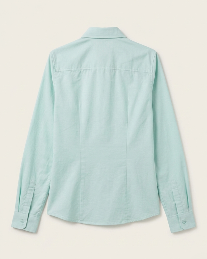 Camisa Oxford Lisa Verde-Água