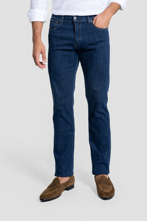 Calças de ganga skinny azul escura