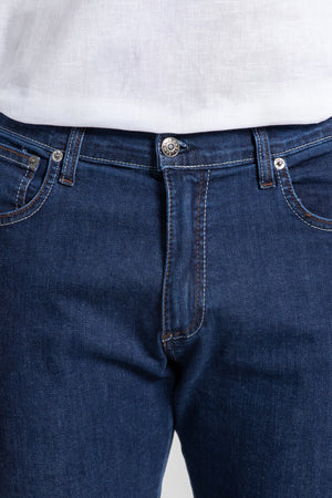 Calças de ganga skinny azul escura