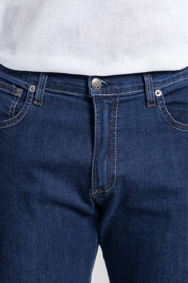 Calças de ganga skinny azul escura