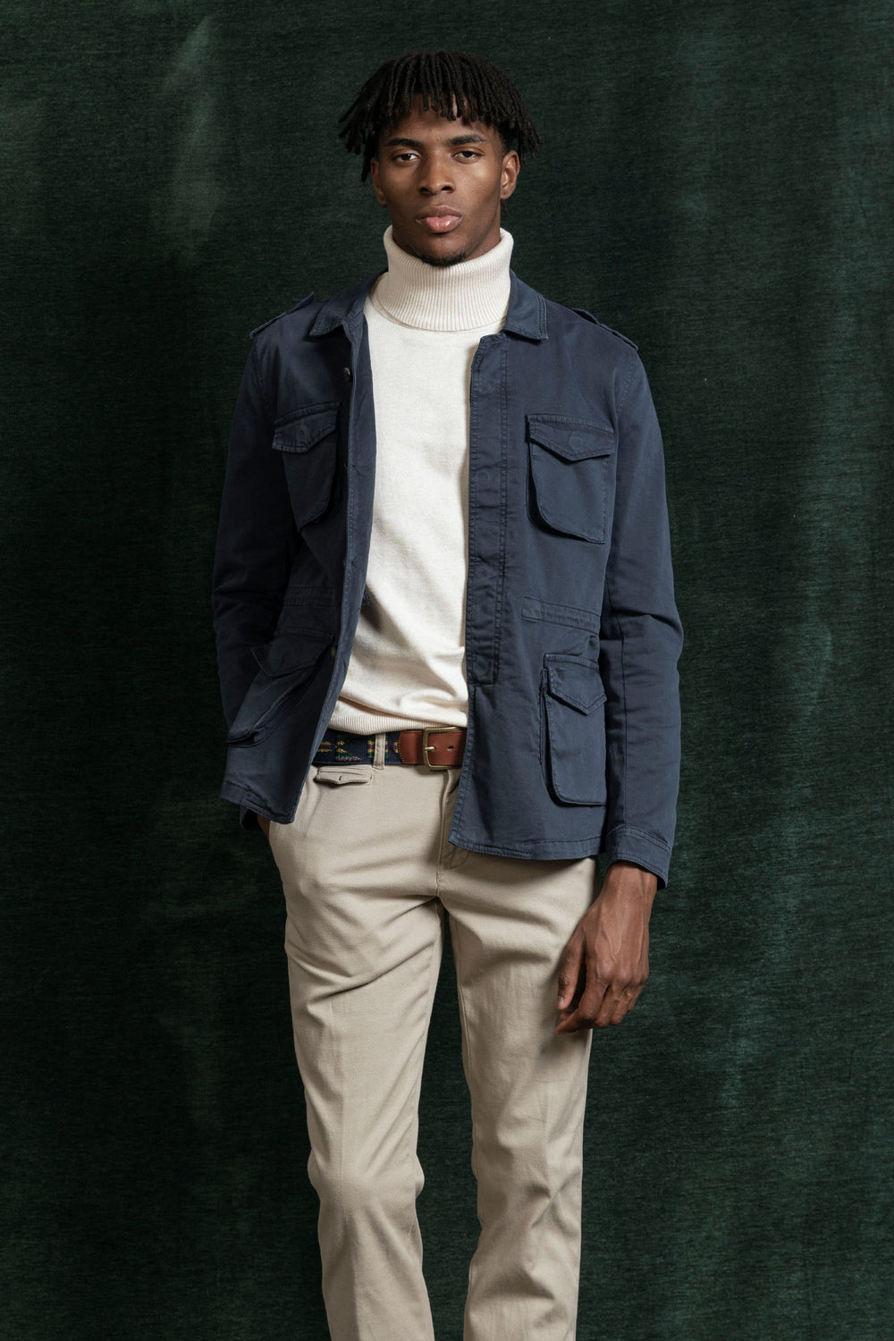 Sahariana Marino Bolsillos