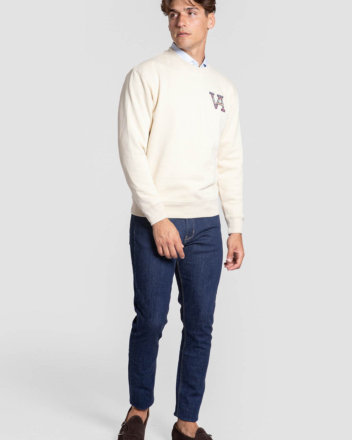 Sudadera Étnica Color Hueso