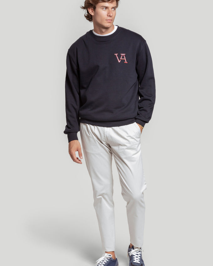 Navy Ethnic Sweatshirt - Roots