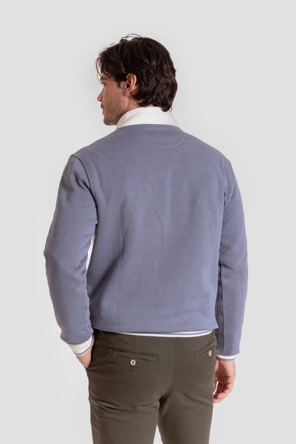 Sudadera Rayas Azul Noche - Huella