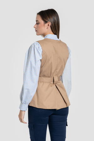 Chaleco Manuela Camel