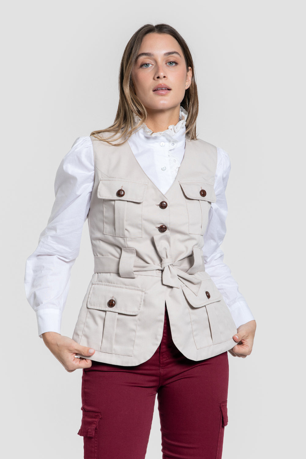 Chaleco Manuela Hueso