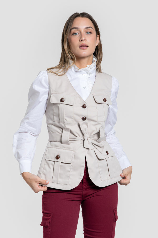 Chaleco Manuela Hueso