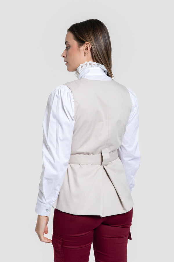 Chaleco Manuela Hueso