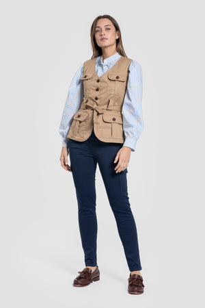 Chaleco Manuela Camel