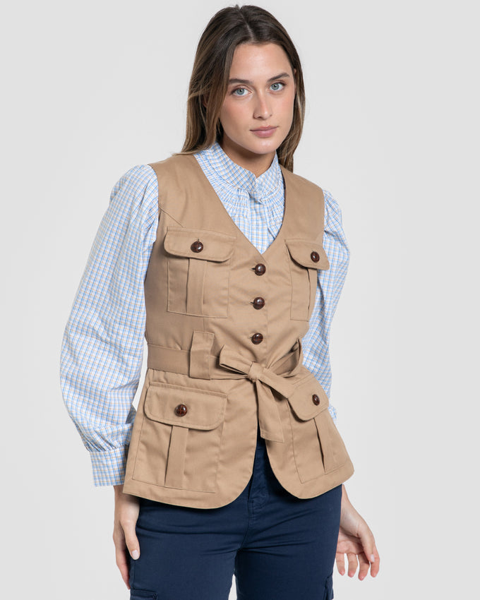 Chaleco Manuela Camel