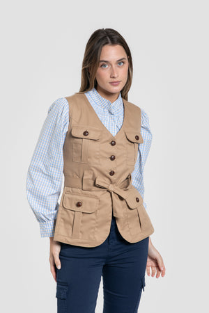 Chaleco Manuela Camel