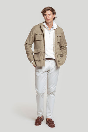 Parka Bolsillos Kaki
