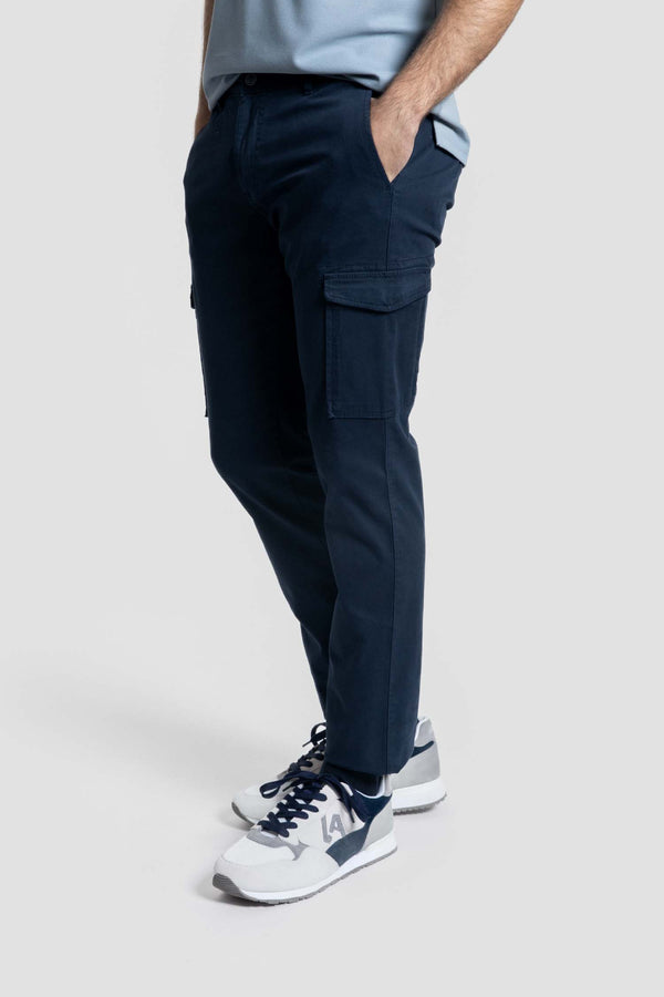 Pantalón Cargo Azul Marino Hombre
