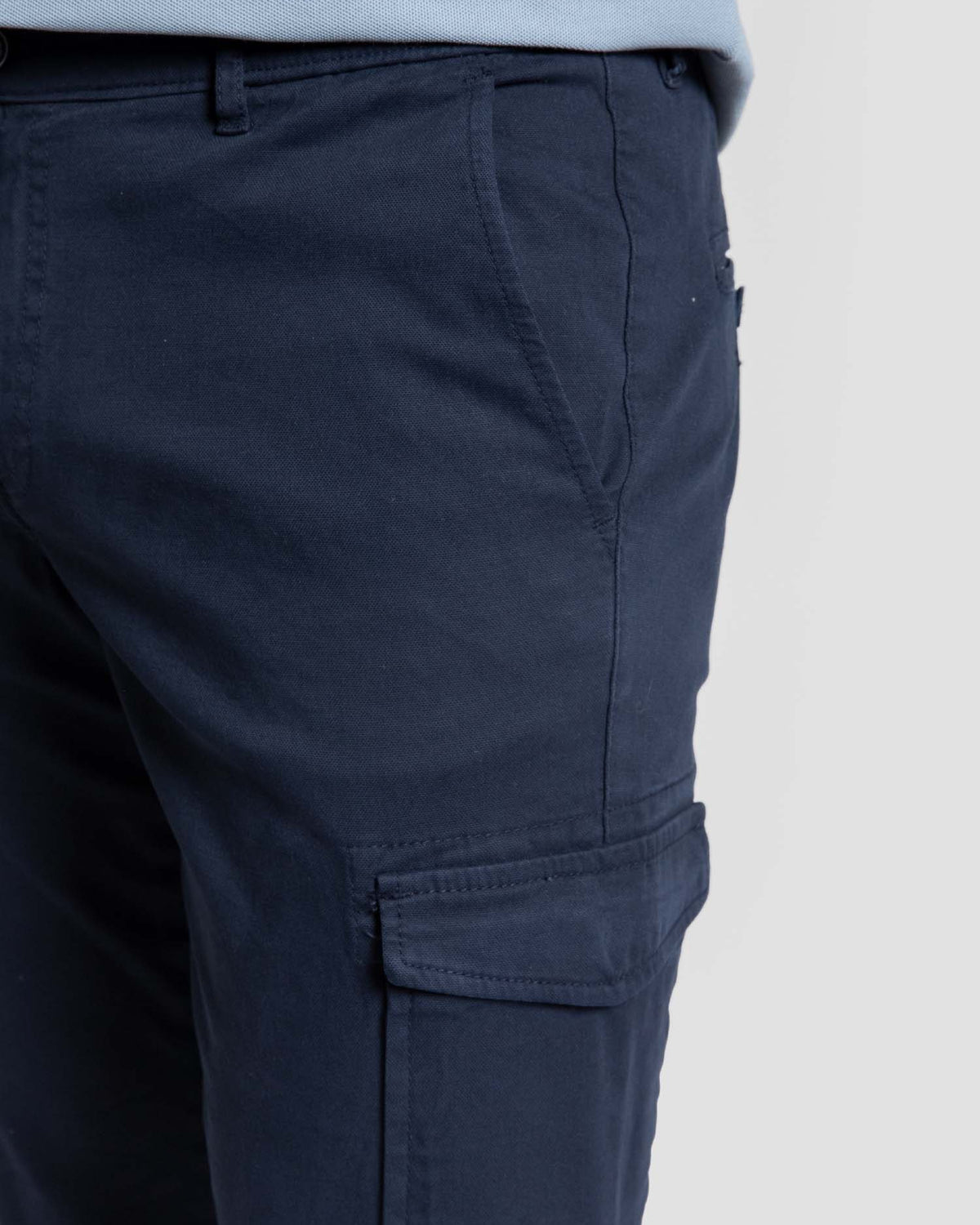 Calças cargo azul marinho para homem