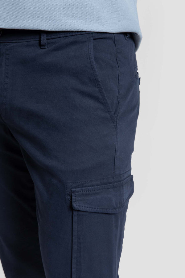 Pantalón Cargo Azul Marino Hombre