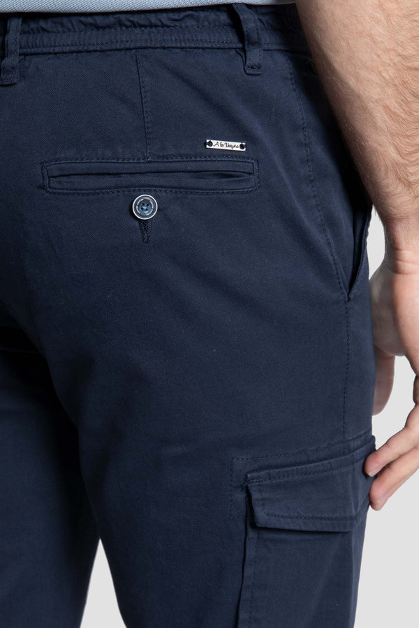 Pantalón Cargo Azul Marino Hombre