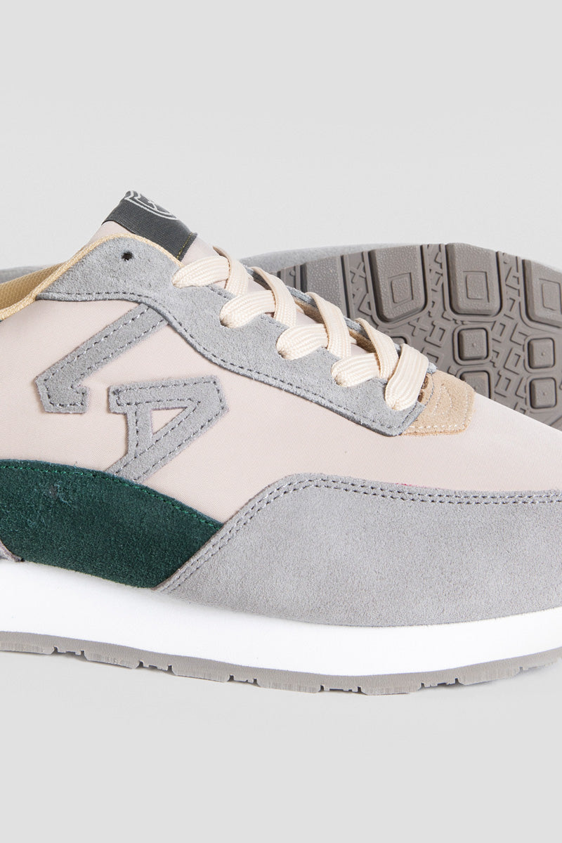 Zapatillas Hombre Gris con Verde
