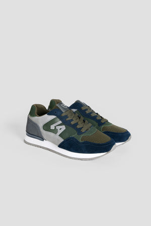 Zapatillas Deportivas Verde Kaki con Azul