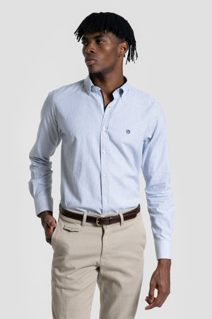 Camisa Rayas Azul Marino