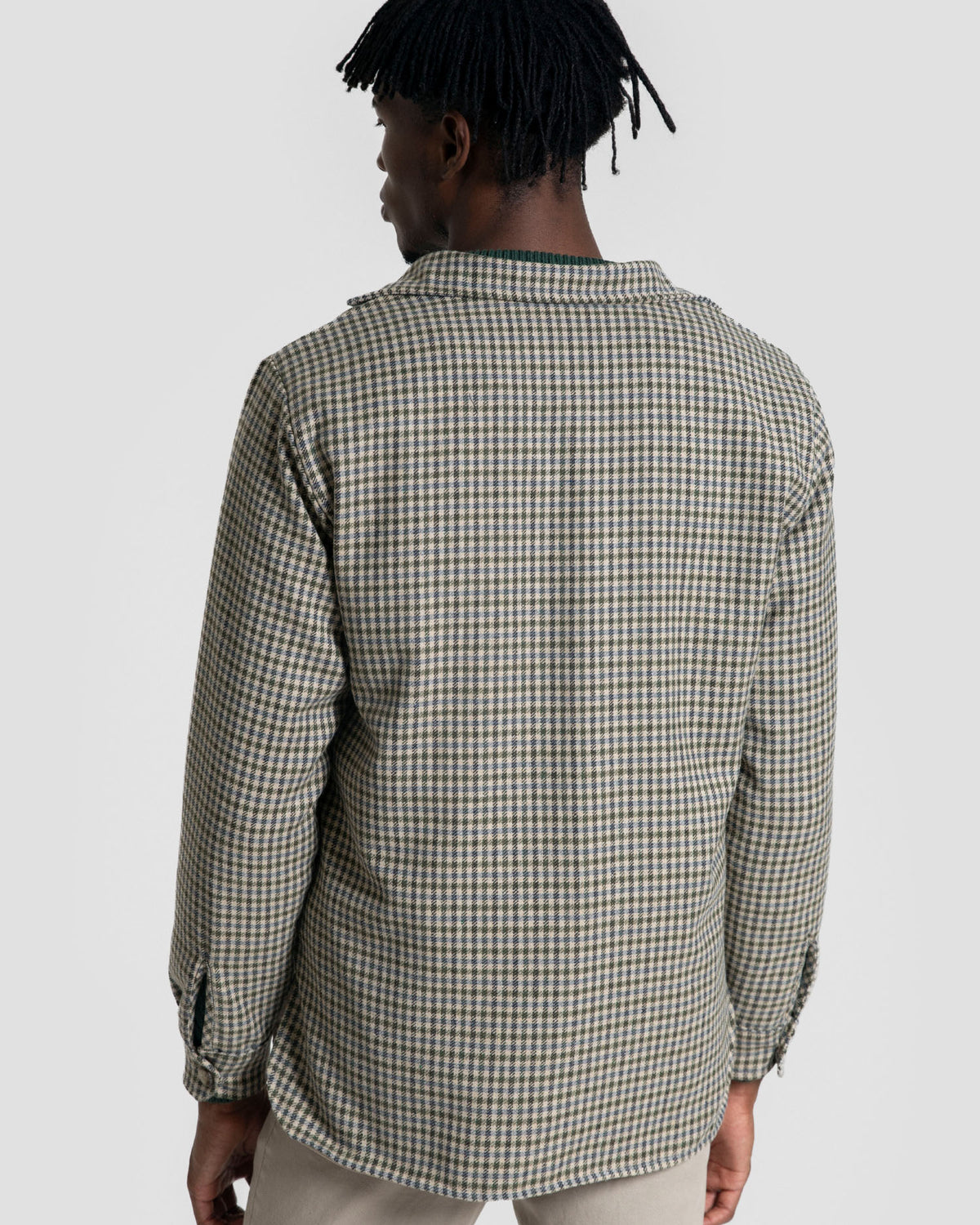 Khaki Plaid Overshirt