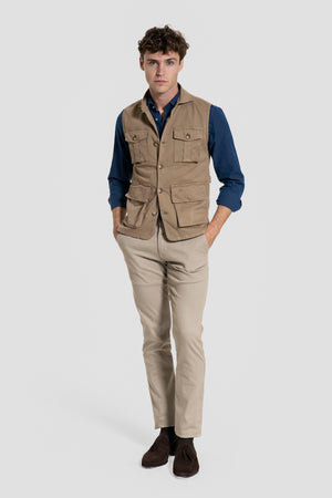 Chaleco Utility Camel