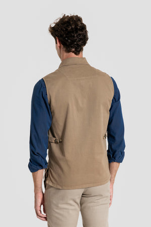 Chaleco Utility Camel