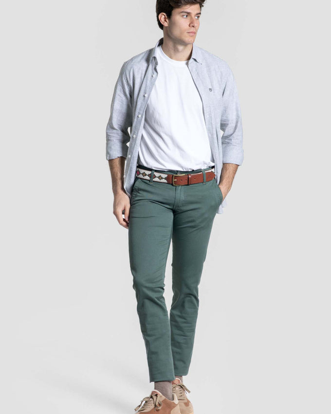 Chino Tapeta verde Hoja