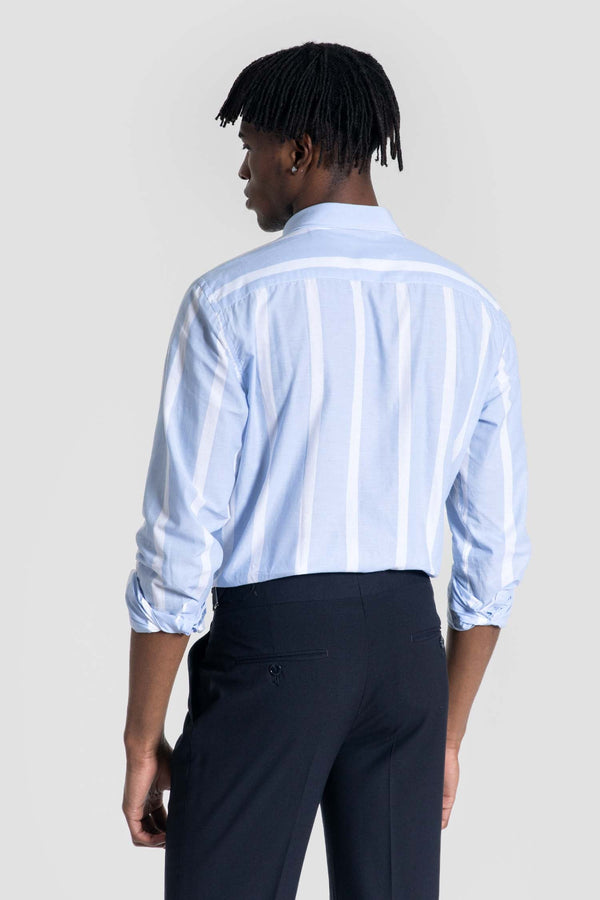 Camisa Rayas Celeste