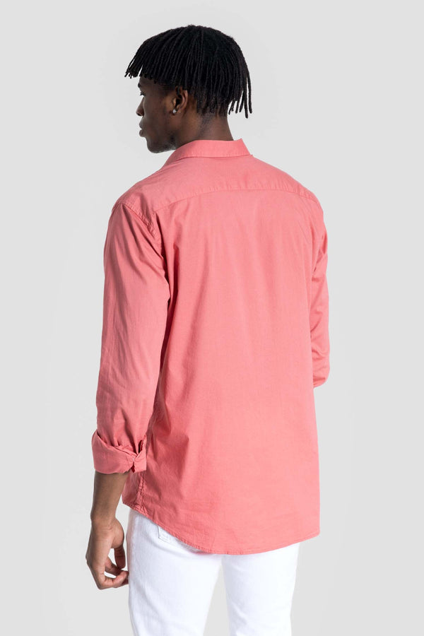 Camisa regular fit teja