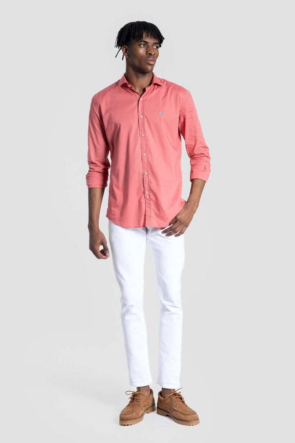 Camisa regular fit teja
