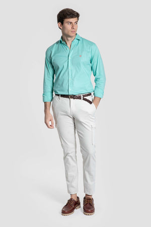Camisa Casual Verde Agua