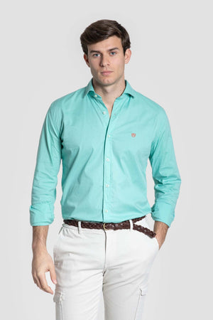 Camisa Casual Verde Agua