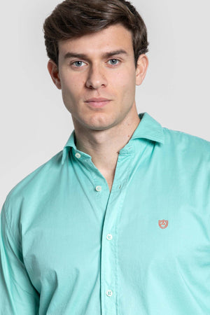 Camisa Casual Verde Agua