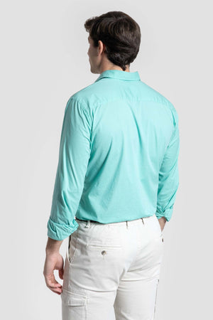 Camisa Casual Verde Agua