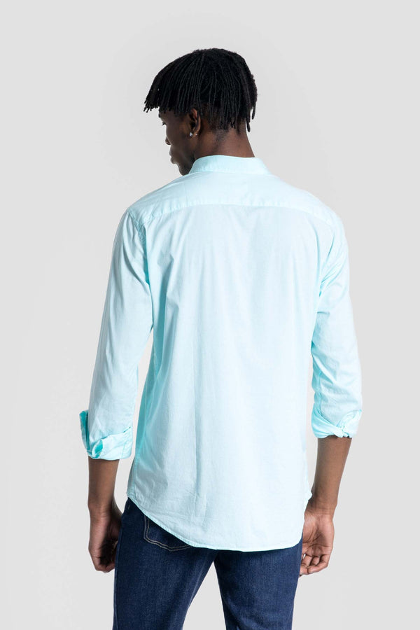Camisa regular fit menta