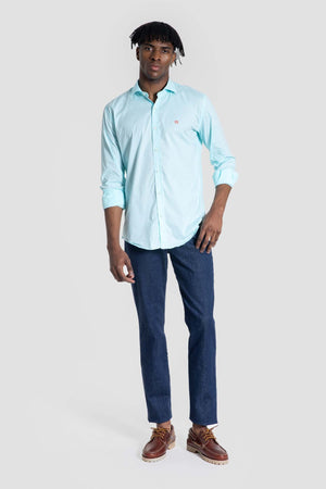 Camisa regular fit menta