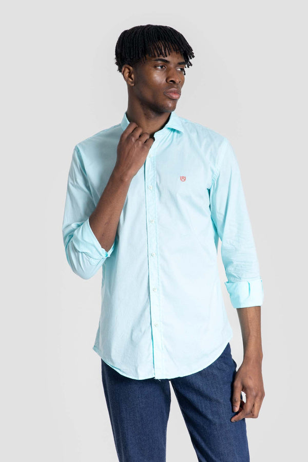 Camisa regular fit menta