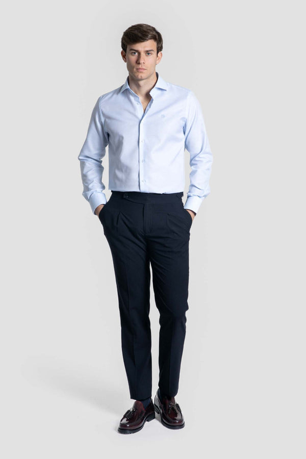 Camisa de Vestir Celeste