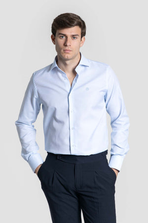 Camisa de Vestir Celeste