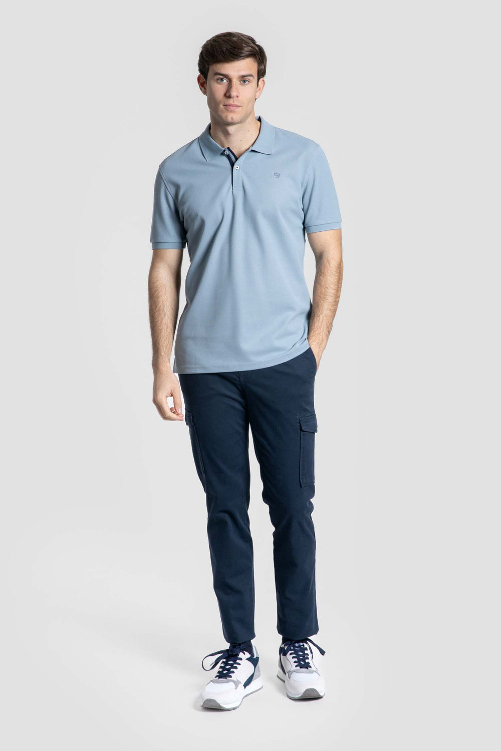 Pantalón Cargo Azul Marino Hombre