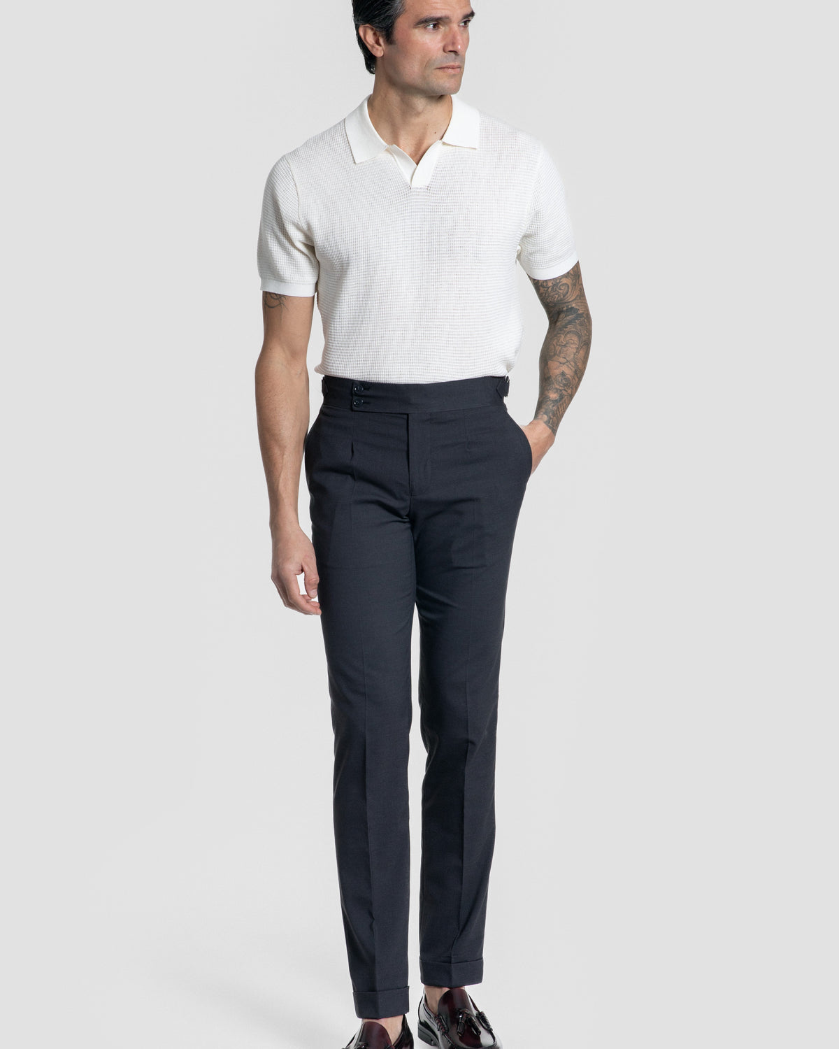 Structured Knit Polo