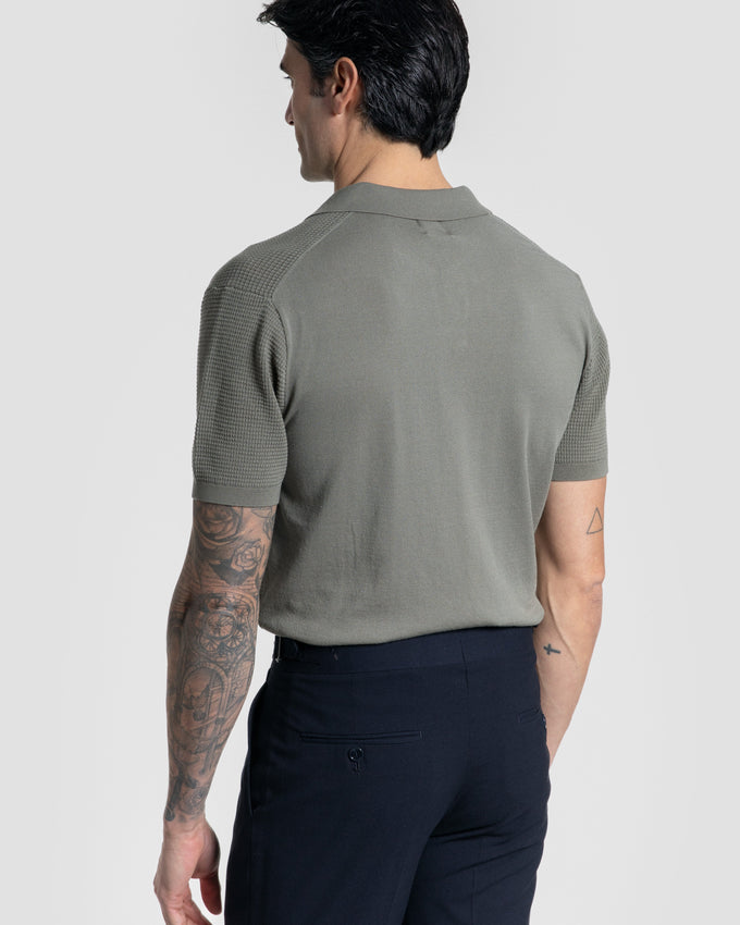 Structured Knit Polo
